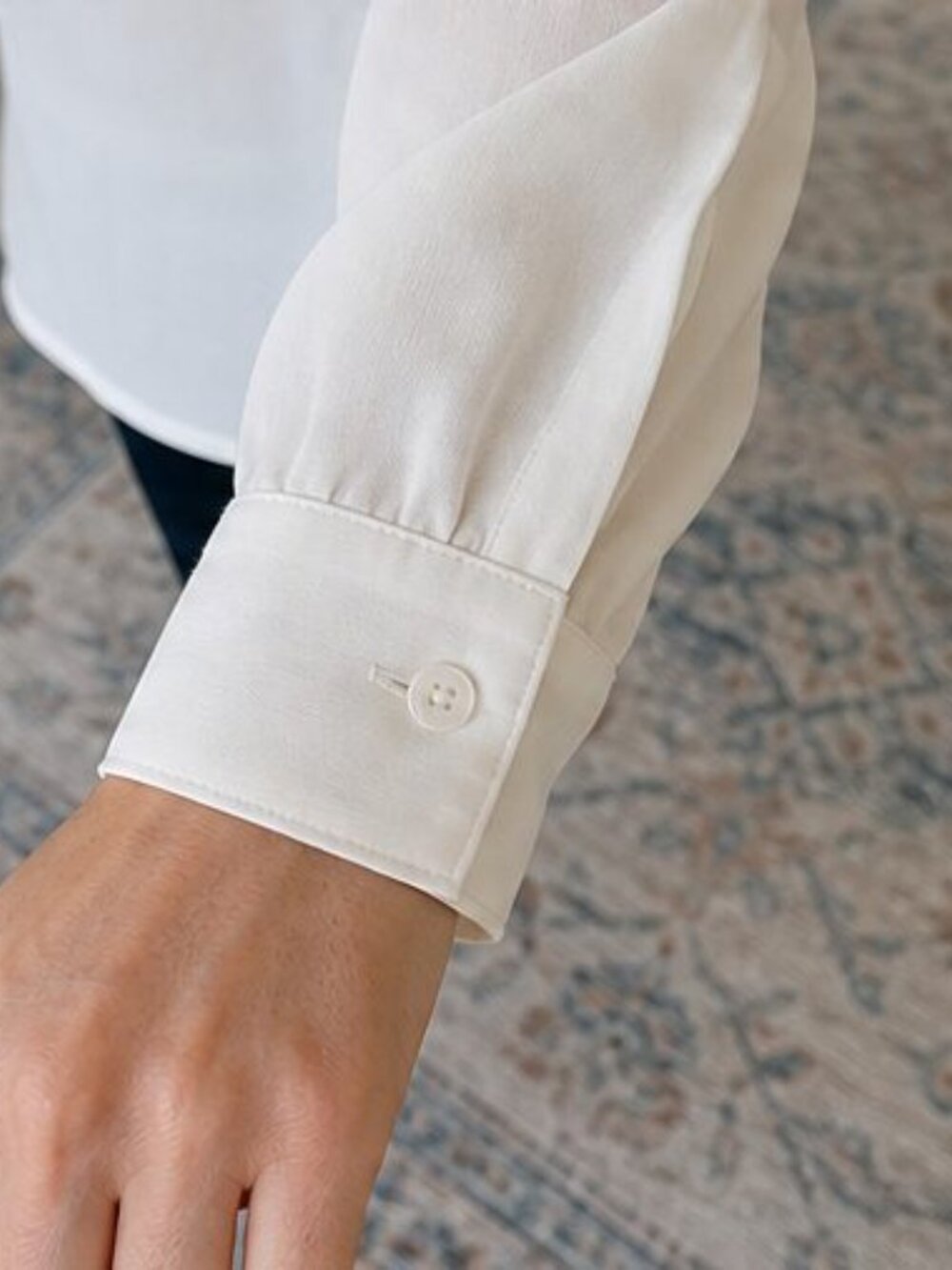 Ivory Ruffle Blouse - Picture 5 of 6